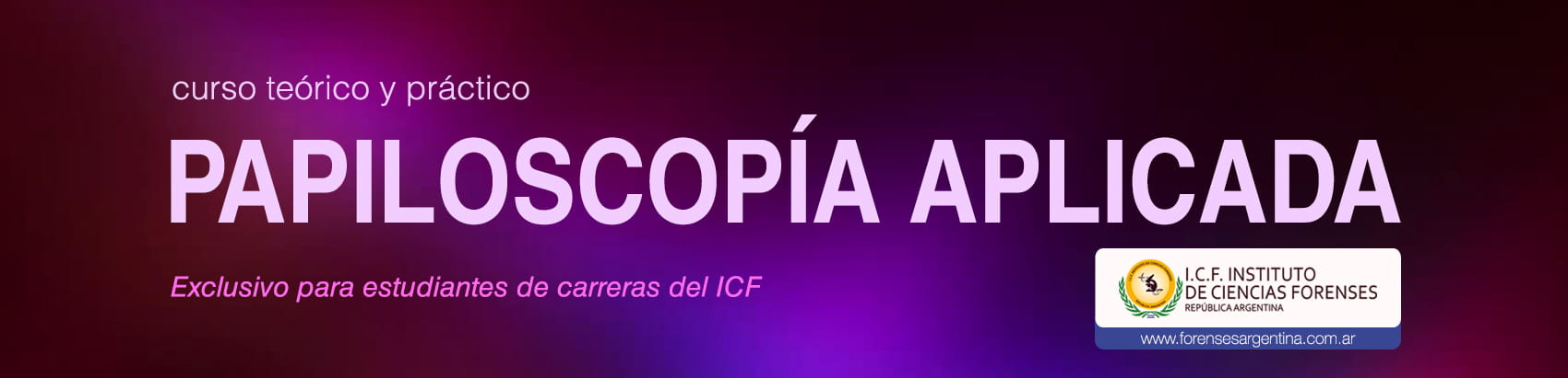 CURSO DE PAPILOSCOPÍA APLICADA